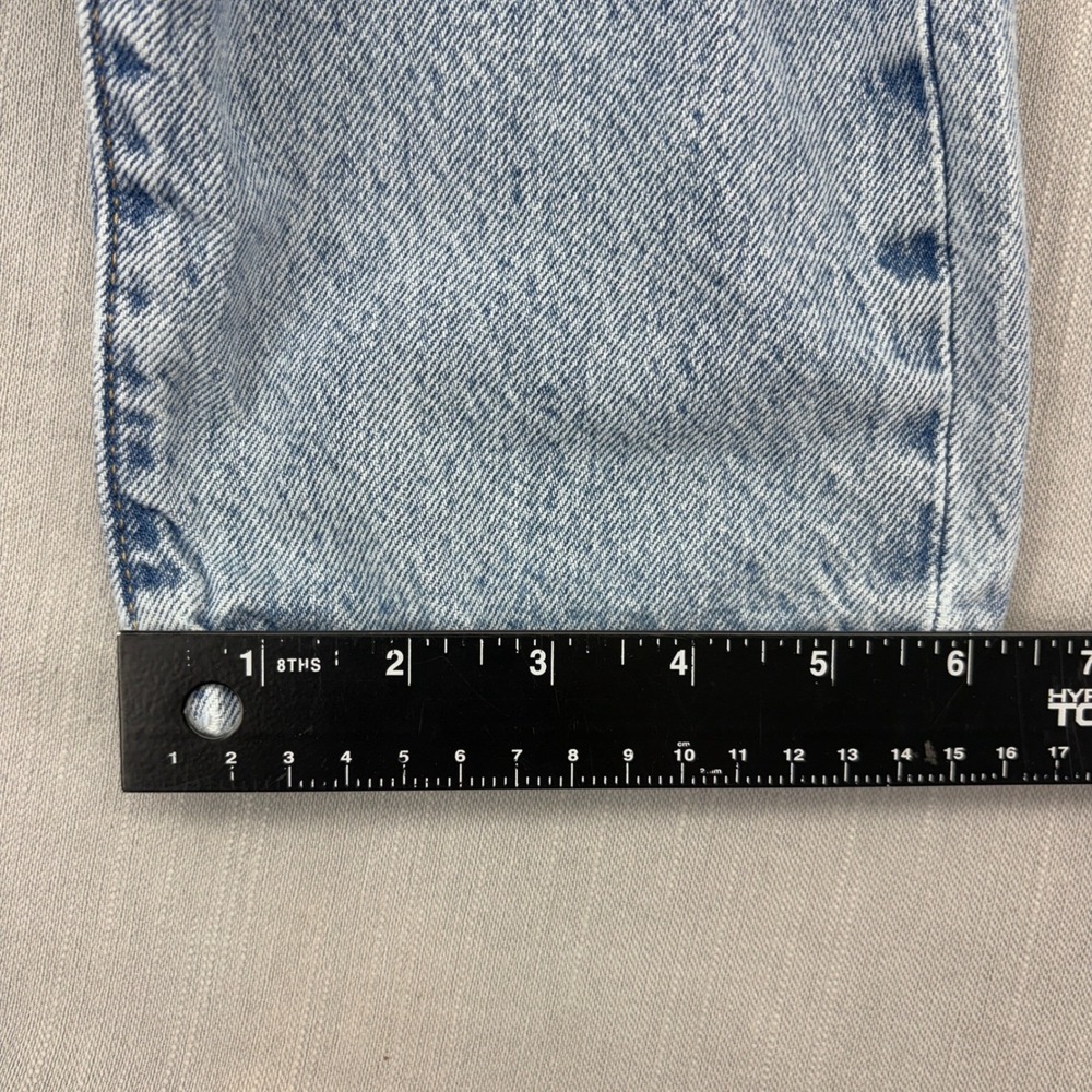 Levi's Premium Wedgie Straight Jeans Cotton Light Wash Size 26 Button Fly - Picture 13 of 13
